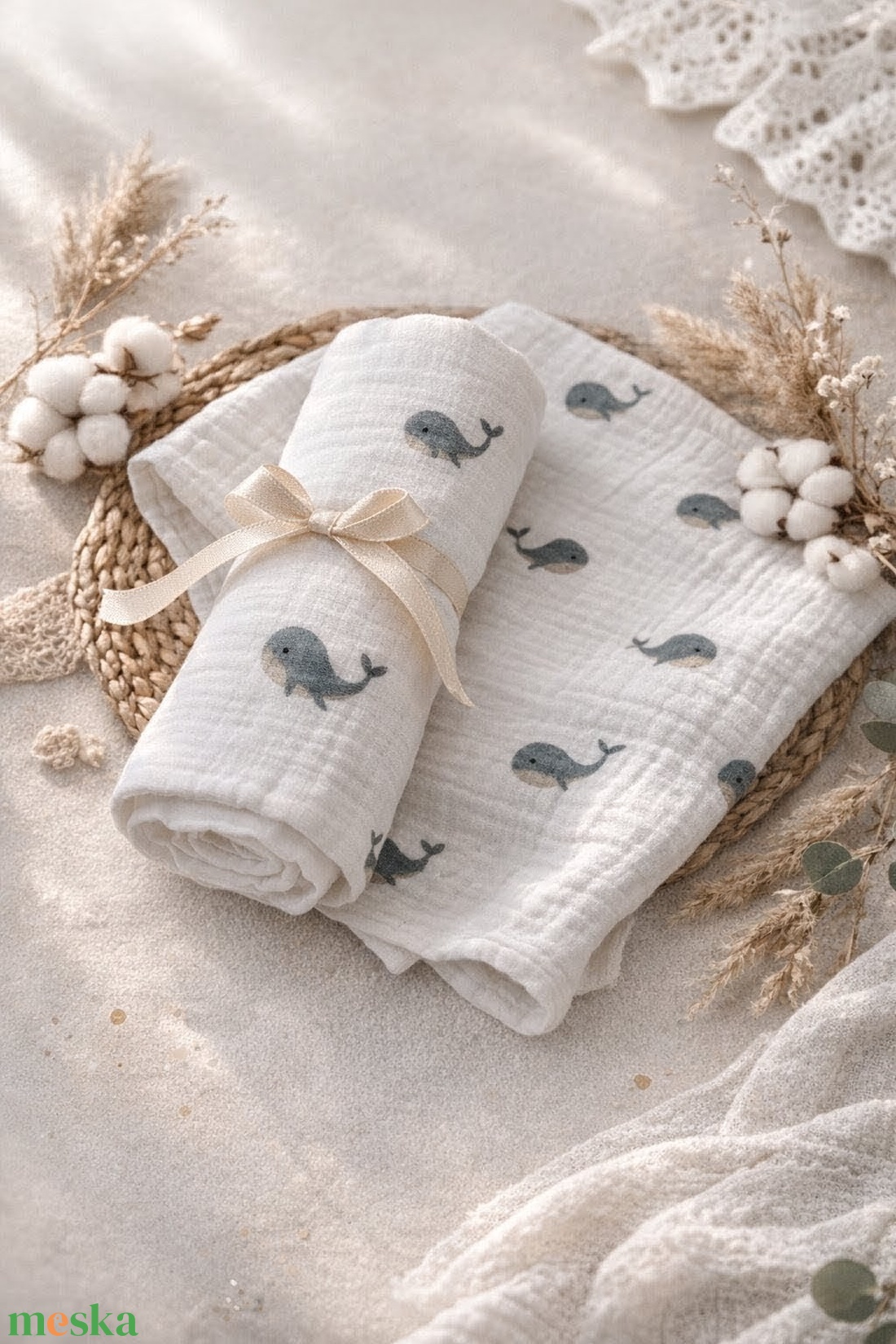 ÓceánÖlelés � natúr duplagéz babapelenka - baba - mama - szoptatási, etetési kellékek - büfikendő - Meska.hu