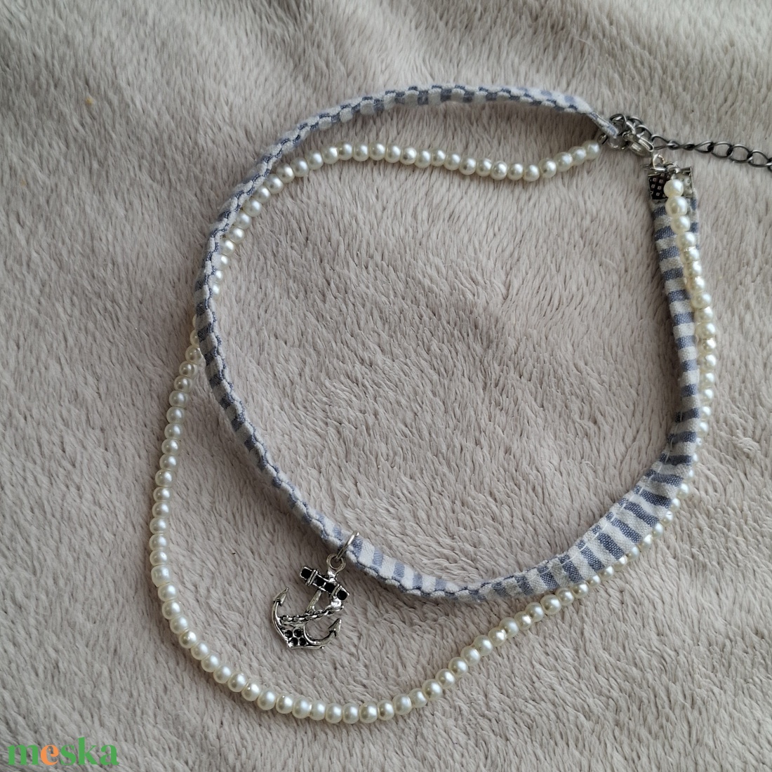 Tengerész Choker  - ékszer - nyaklánc - medálos nyaklánc - Meska.hu