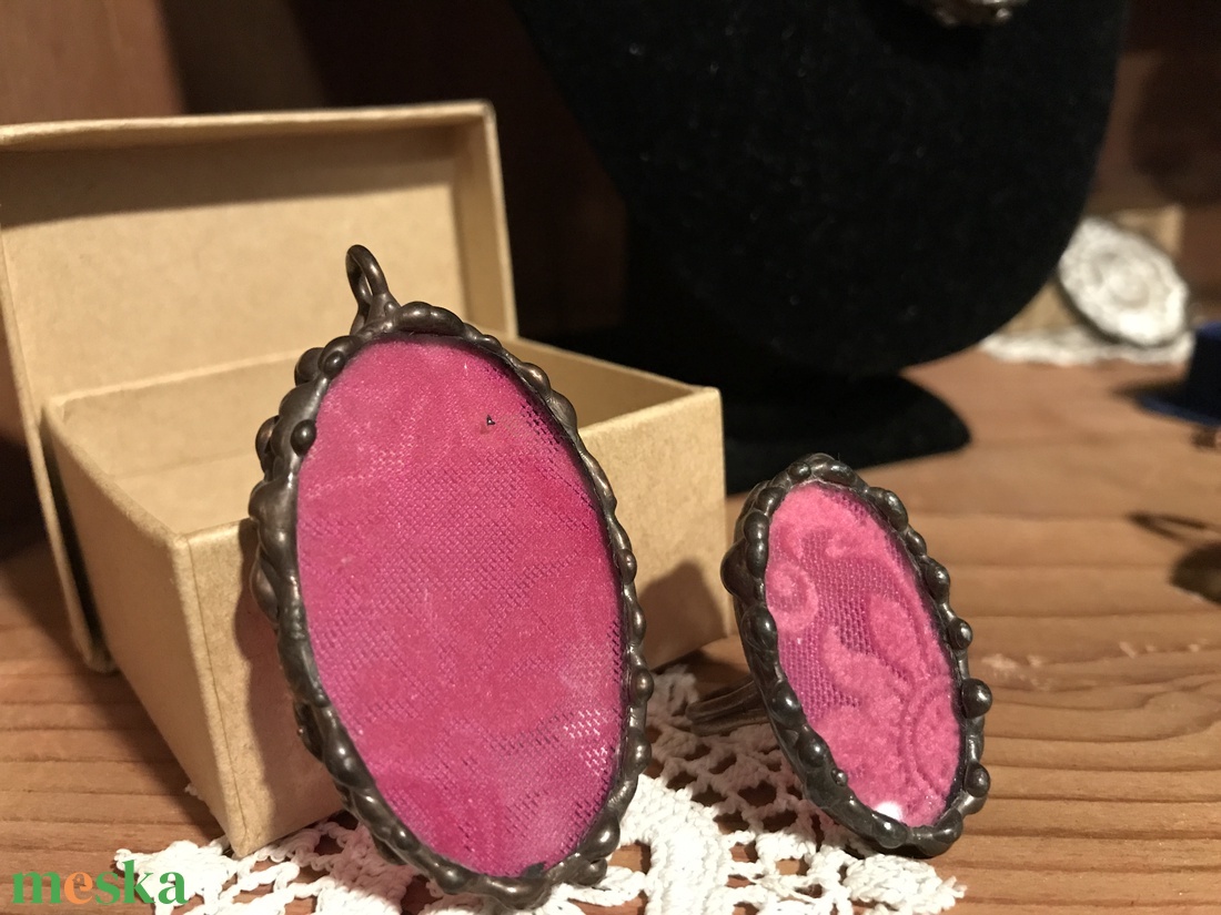 Tiffany-Magenta  ékszerszett - ékszer - ékszerszett - Meska.hu