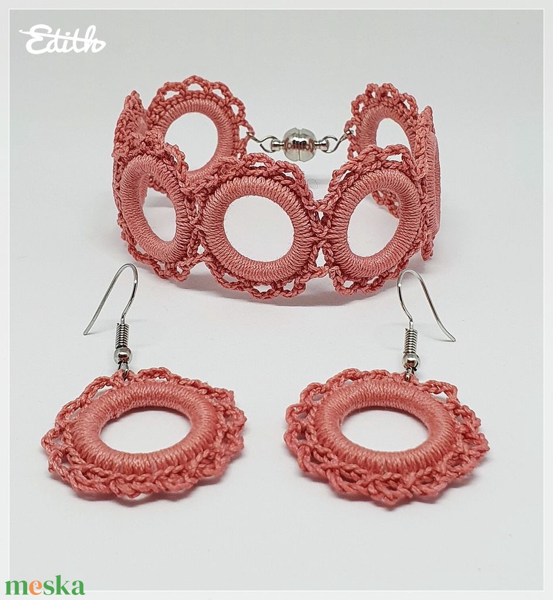 Horgolt egyedi elegáns ékszer szett - ékszer - ékszerszett - Meska.hu Horgolt egyedi elegáns ékszer szett - ékszer - ékszerszett - Meska.hu