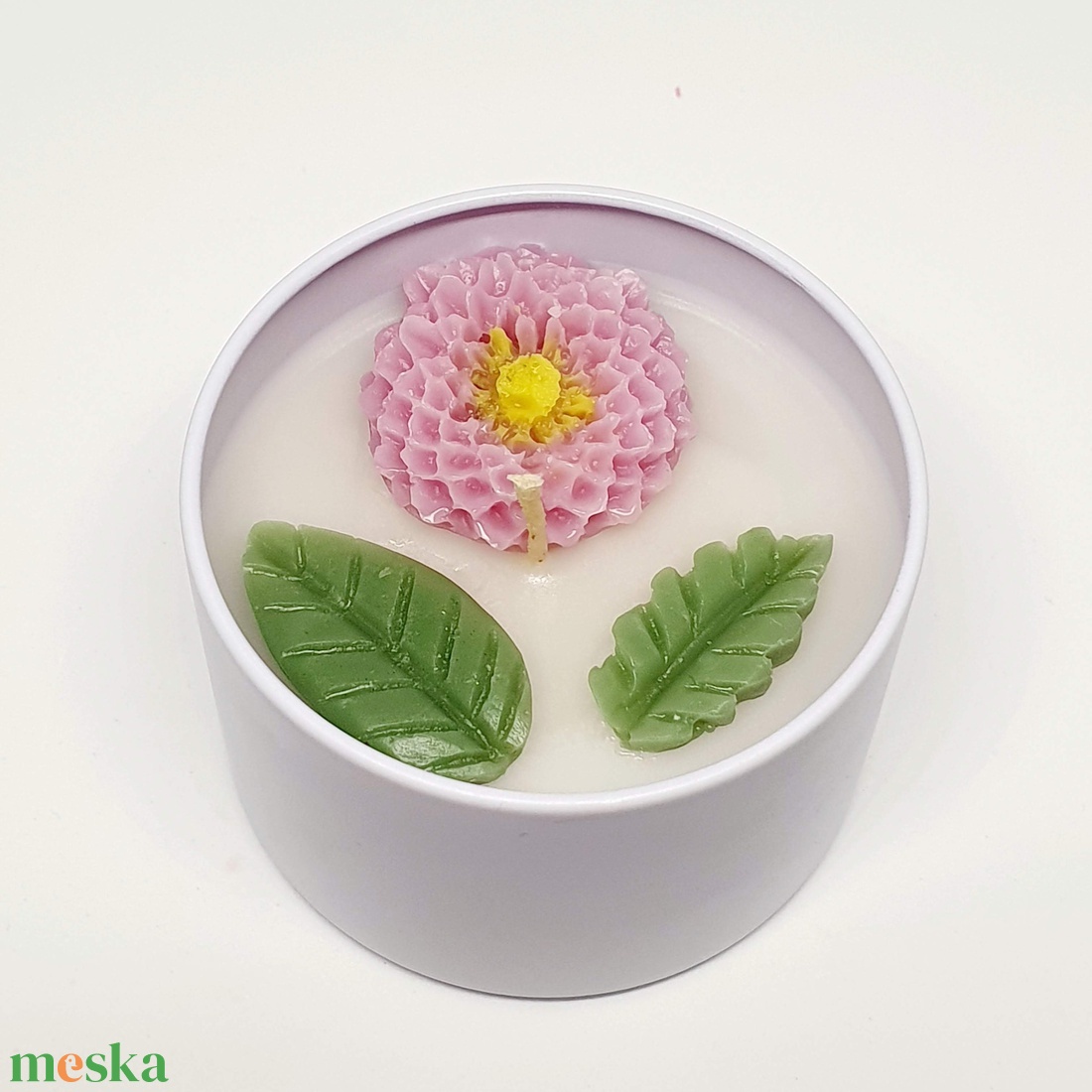 Tégelyes illatgyertya rózsaszín virággal - otthon & életmód - gyertya, illat, aroma - gyertya - Meska.hu Tégelyes illatgyertya rózsaszín virággal - otthon & életmód - gyertya, illat, aroma - gyertya - Meska.hu