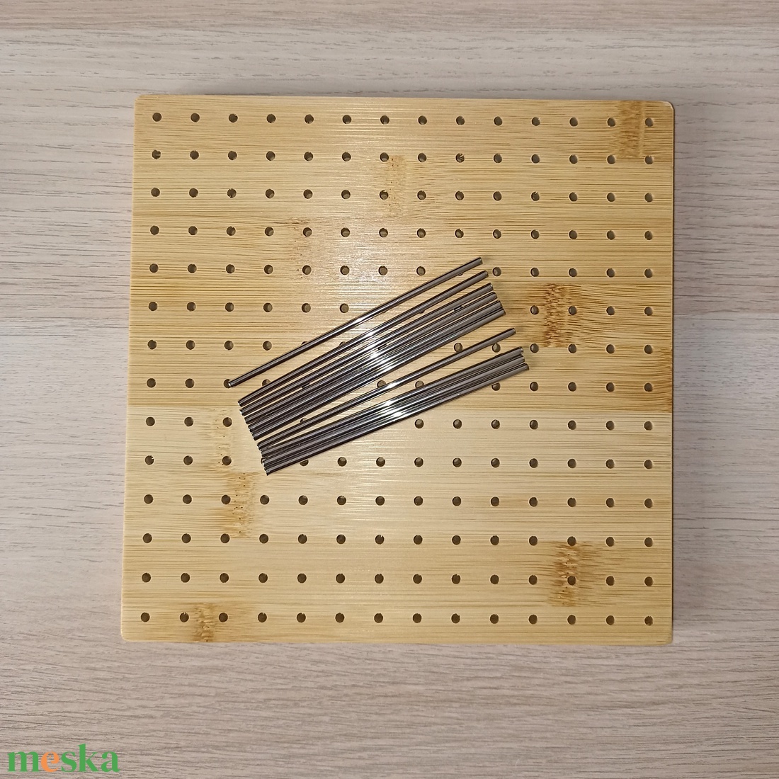 Bambusz blokkoló nagyikockákhoz - kellékek & szerszámok - szerszámok, eszközök - eszköz kötéshez, horgoláshoz - Meska.hu