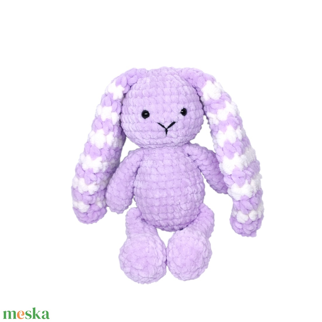 Horgolt plüss nyuszi � puha ölelhető játék - játék & sport - plüssállat & játékfigura - nyuszi - Meska.hu
