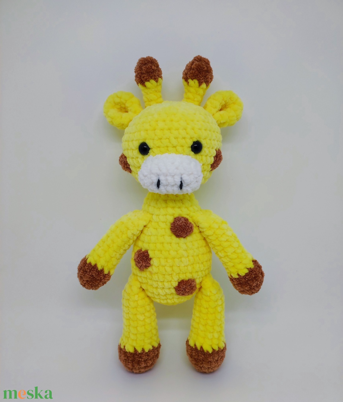 Horgolt plüss zsiráf - játék & sport - plüssállat & játékfigura - zsiráf - Meska.hu
