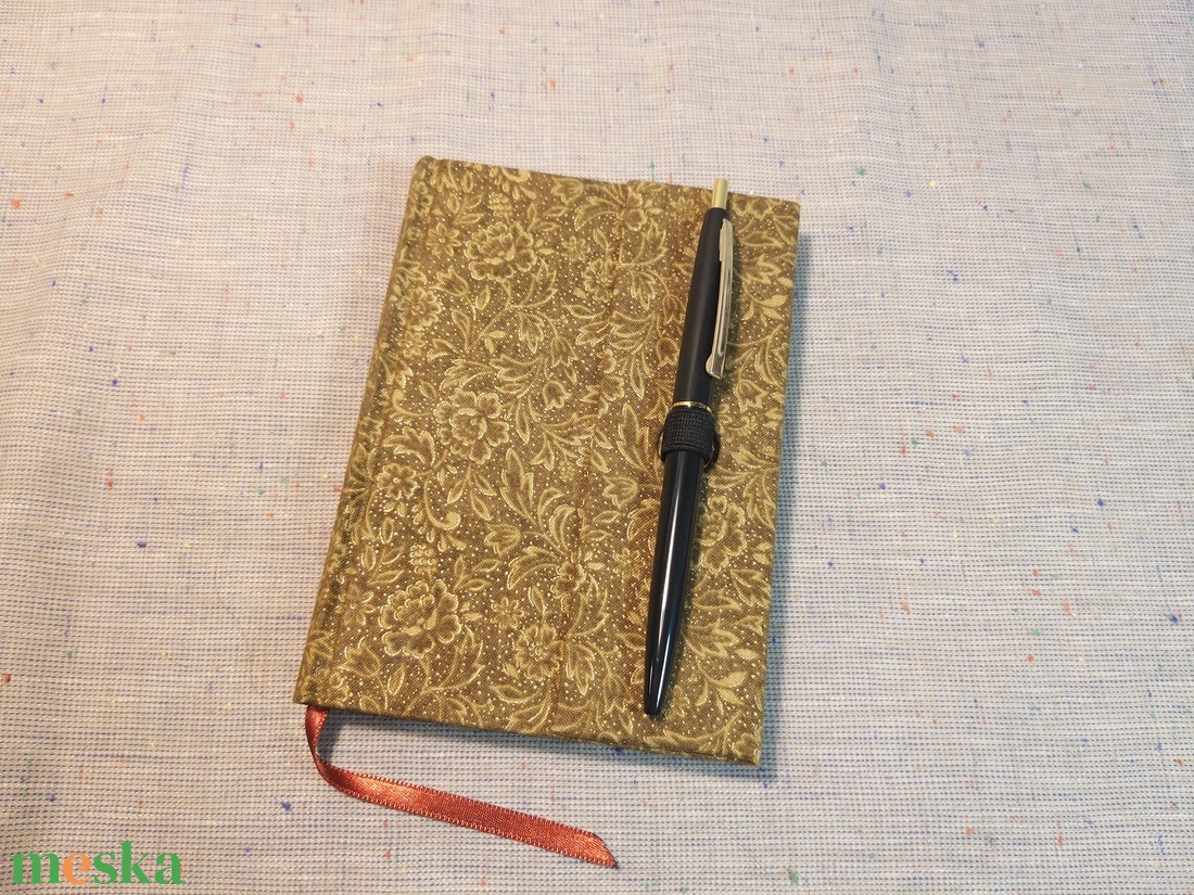 A/6 Barna-arany, vonalas, tollas notesz  - otthon & életmód - papír, írószer - jegyzetfüzet & napló - Meska.hu