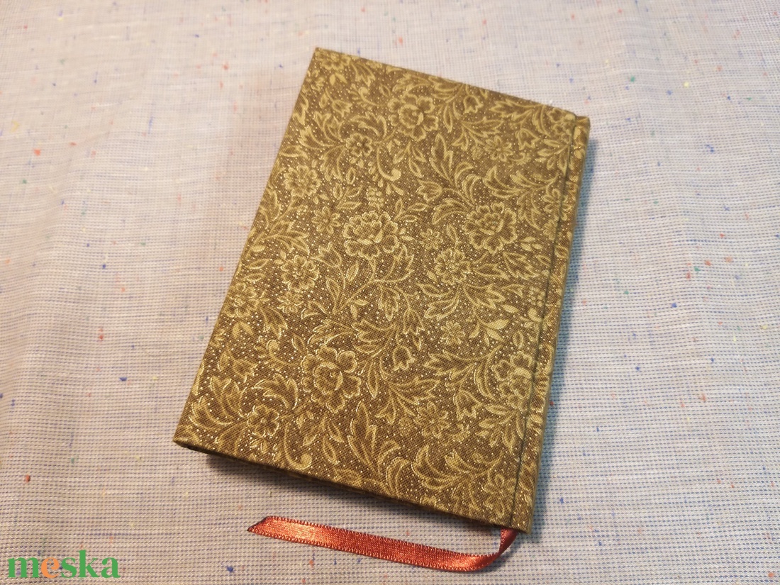 A/6 Barna-arany, vonalas, tollas notesz  - otthon & életmód - papír, írószer - jegyzetfüzet & napló - Meska.hu