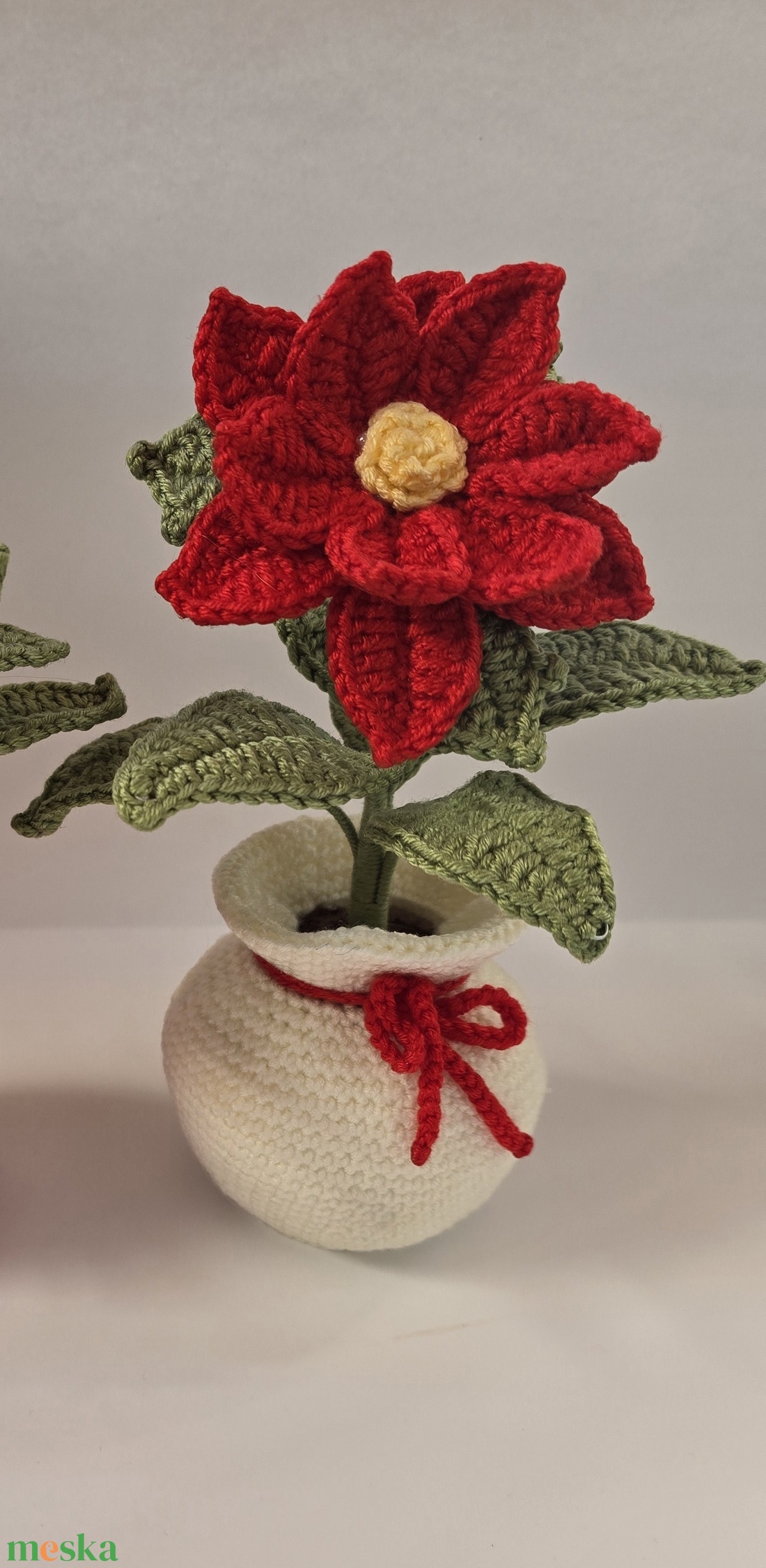 Mikulás virág - karácsony - mikulás - mikulás beltéri dekoráció - Meska.hu