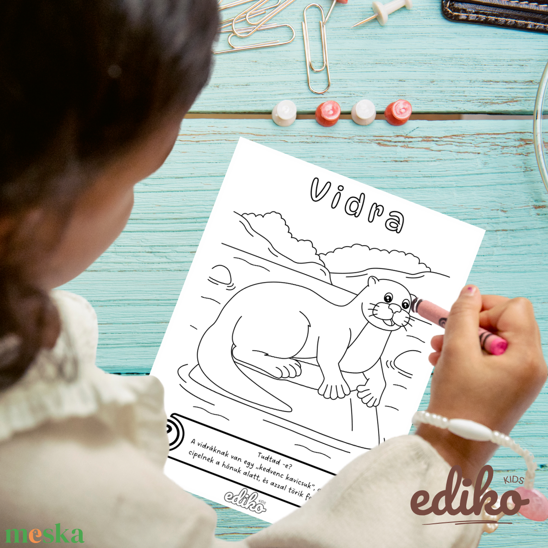 Erdei Állatok Tanító Színező (nyomtatható / digitális PDF)  - otthon & életmód - papír, írószer - színező - Meska.hu