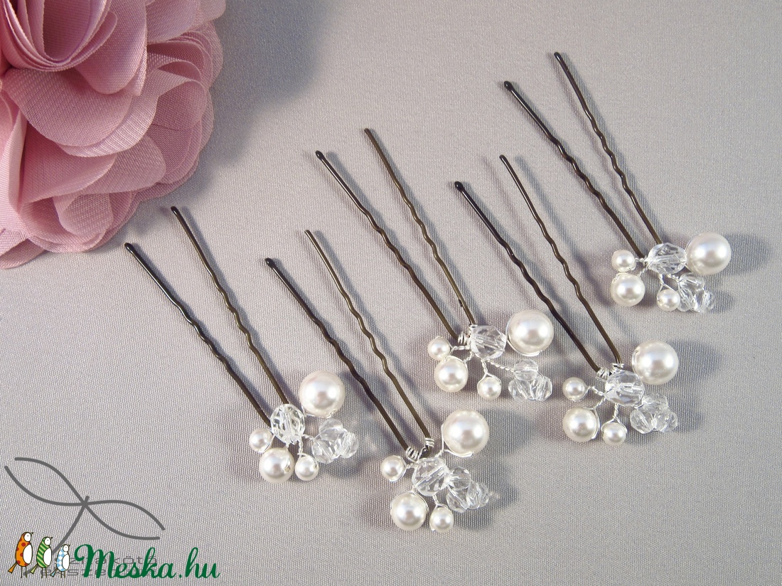  Esküvői hajdísz - gyöngyös bogyós -  - Meska.hu