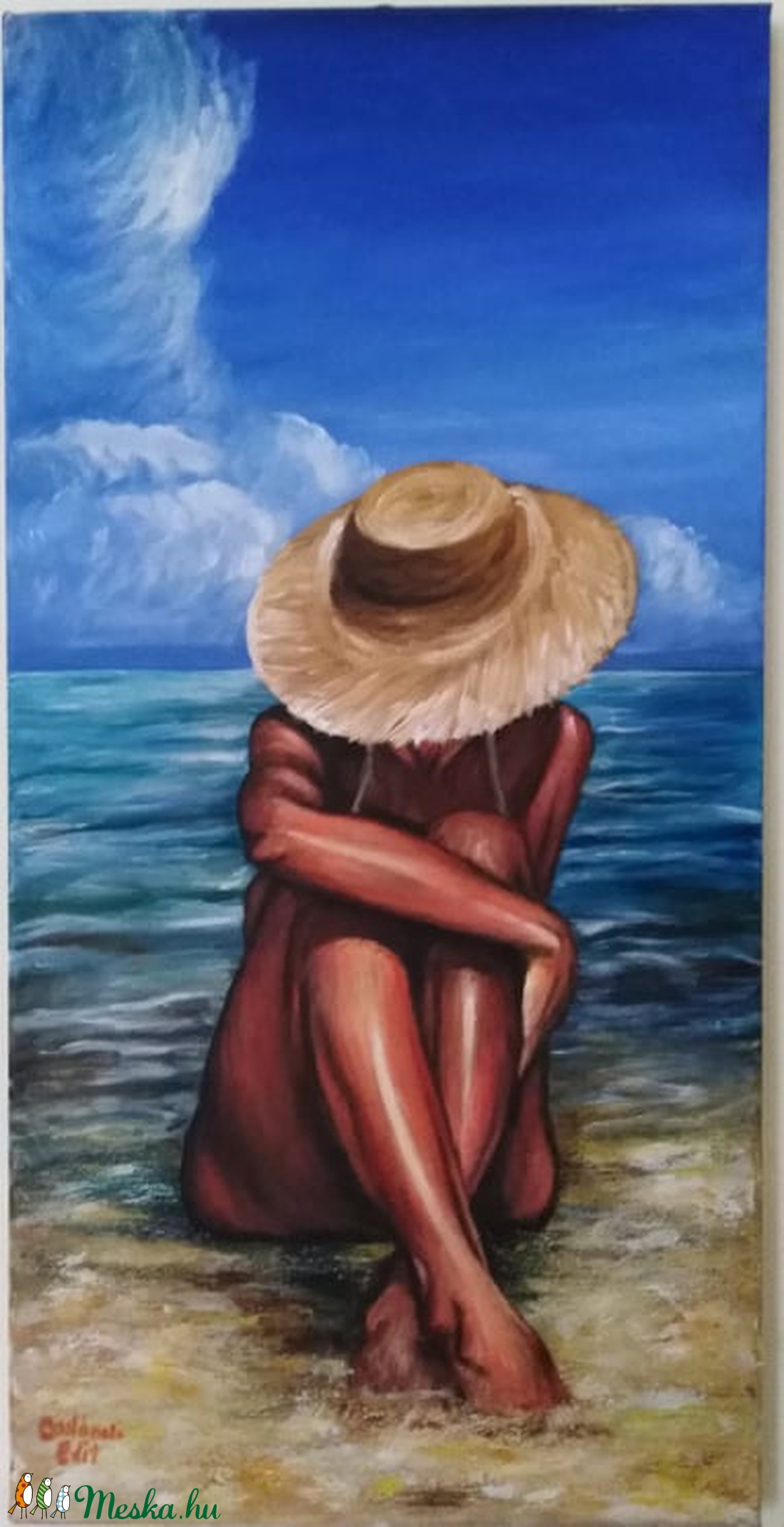 Tengerparton - művészet - festmény - akril - Meska.hu