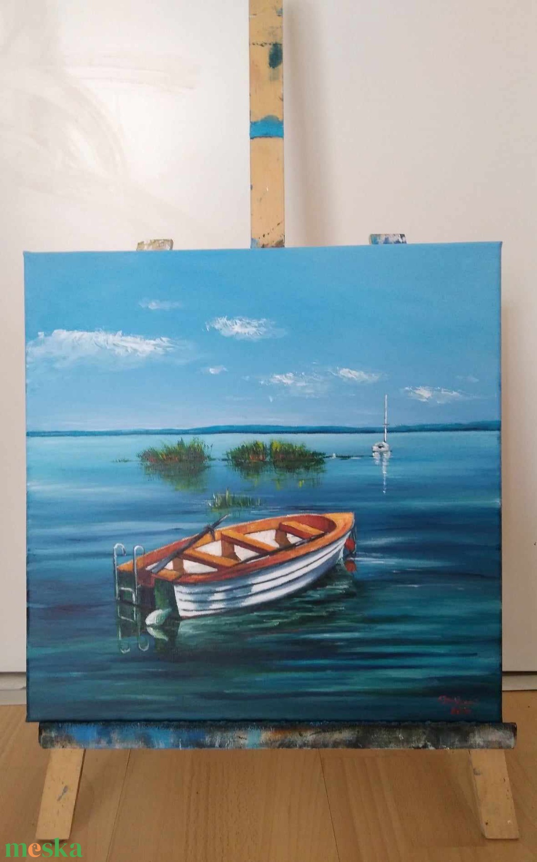 Balaton - művészet - festmény - akril - Meska.hu