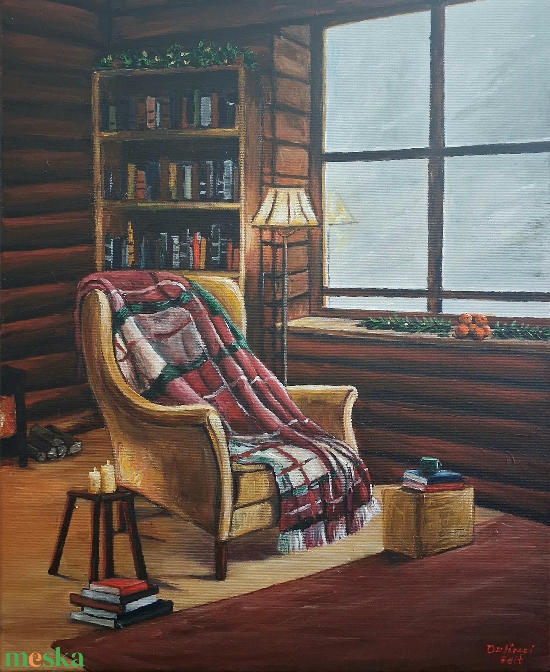 Bekuckózva - művészet - festmény - akril - Meska.hu