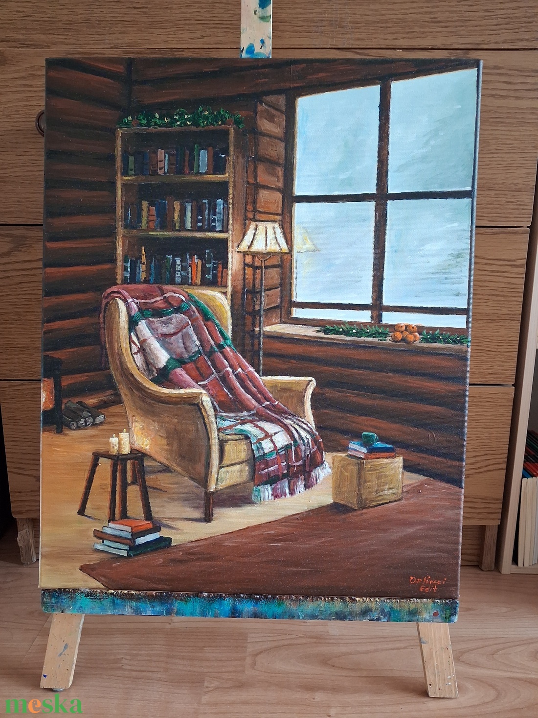 Bekuckózva - művészet - festmény - akril - Meska.hu