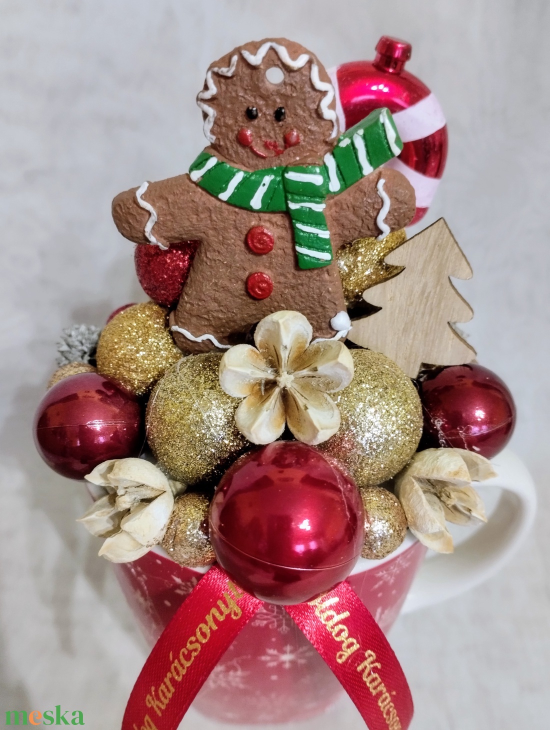 Mézikés bögrés dísz (fiú) - karácsony - adventi díszek - adventi asztaldísz - Meska.hu Mézikés bögrés dísz (fiú) - karácsony - adventi díszek - adventi asztaldísz - Meska.hu
