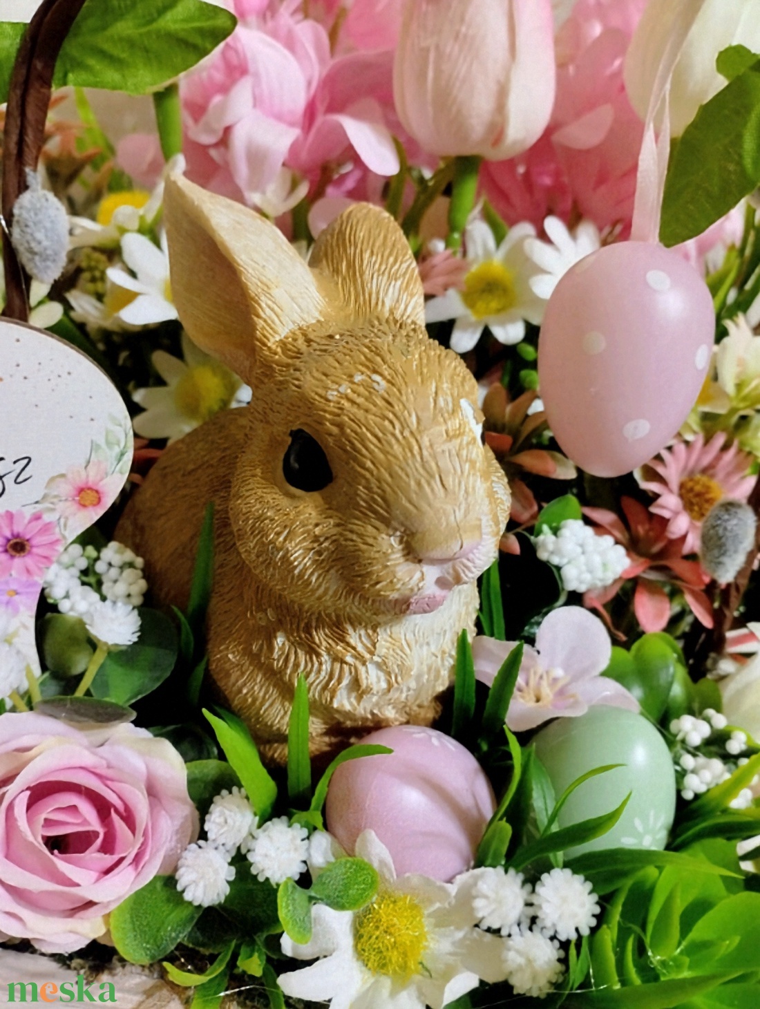 Fiókos nyuszis tavaszi asztaldísz  - otthon & életmód - dekoráció - húsvéti asztaldíszek - Meska.hu