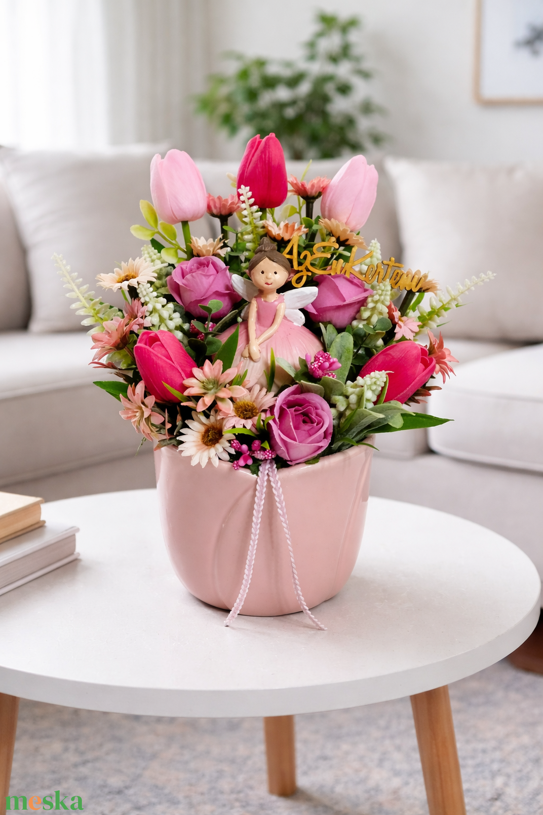 Tavasztündéres asztaldísz - otthon & életmód - dekoráció - asztal és polc dekoráció - asztaldísz - Meska.hu