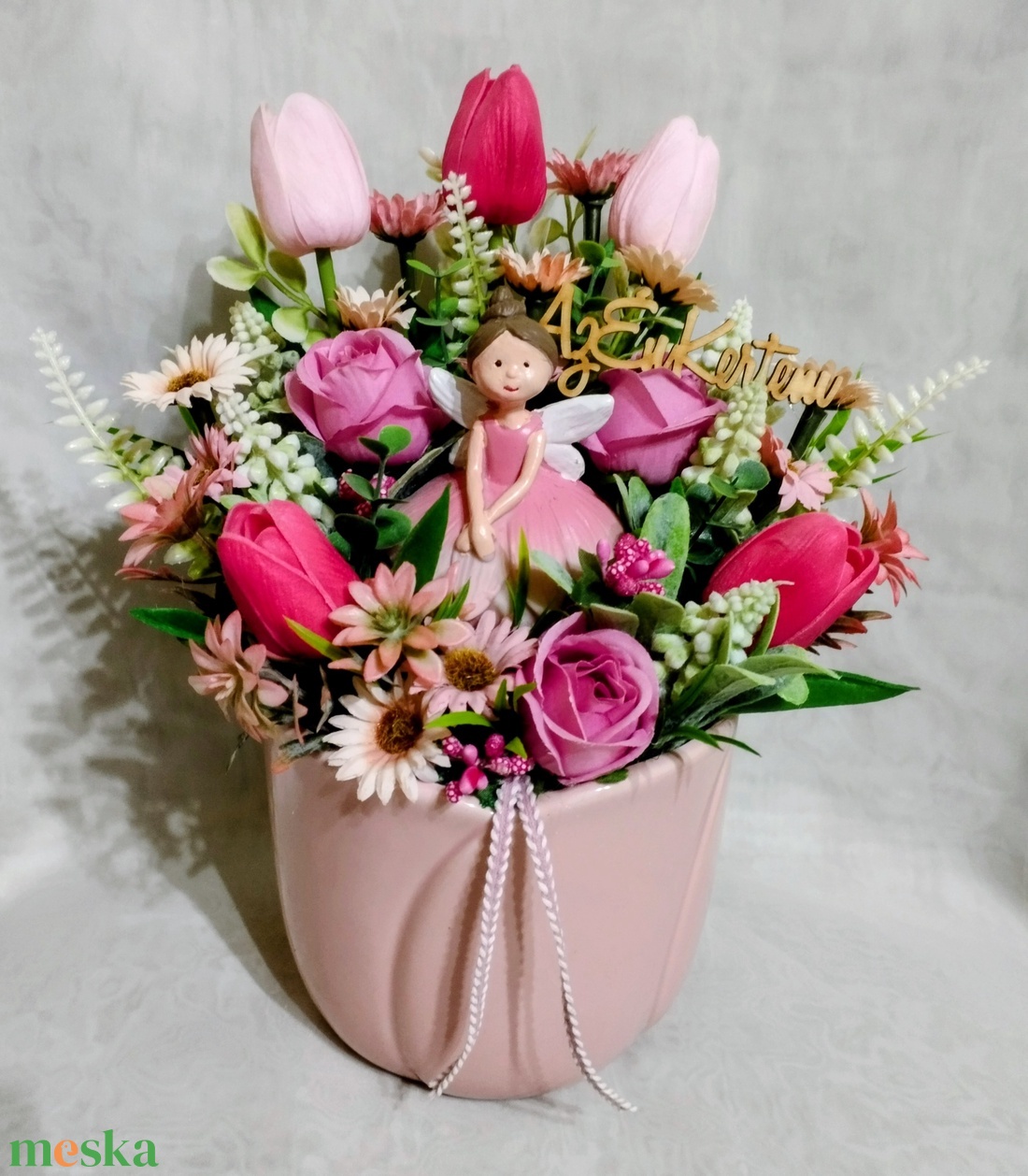 Tavasztündéres asztaldísz - otthon & életmód - dekoráció - asztal és polc dekoráció - asztaldísz - Meska.hu