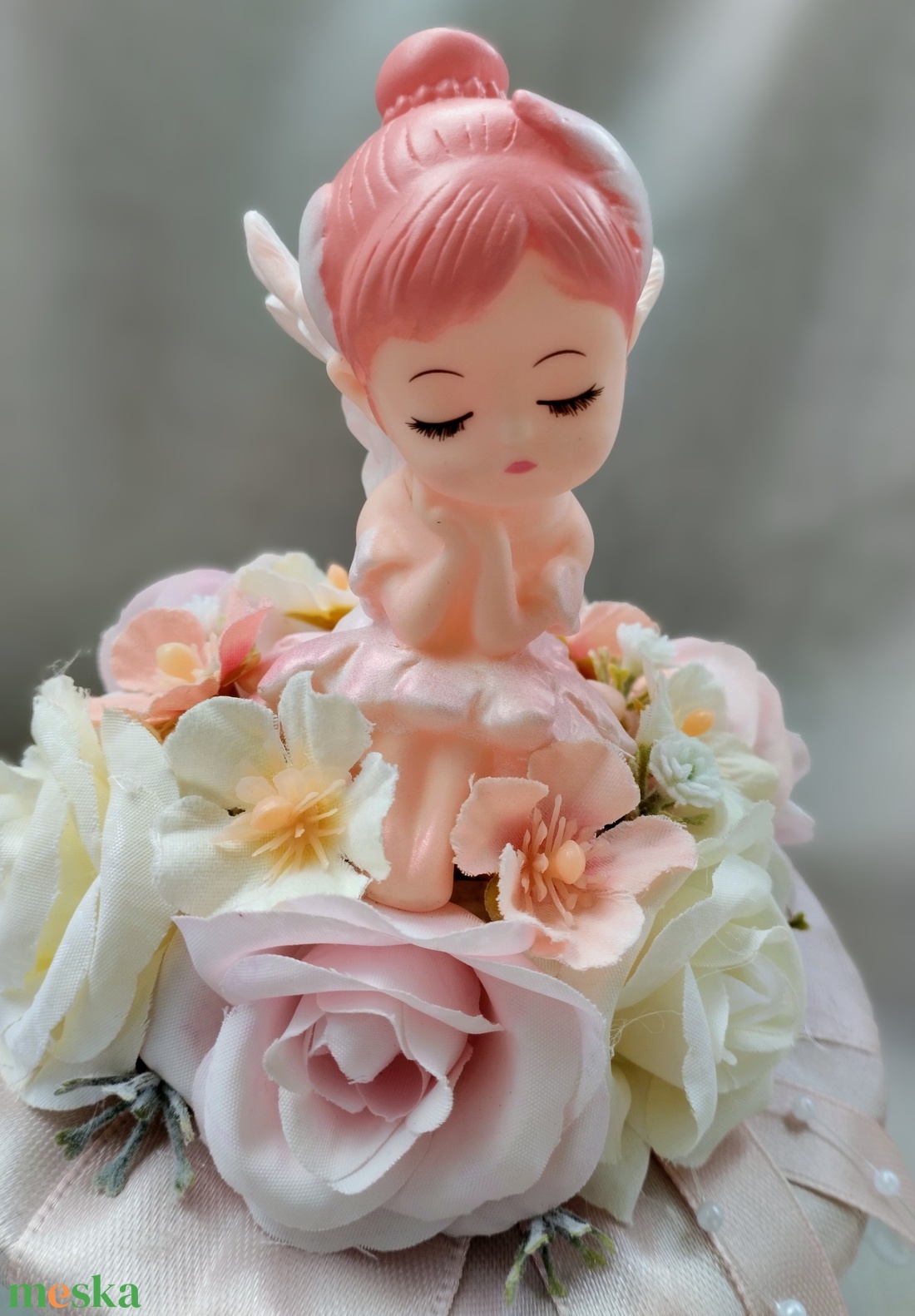 Rózsaszín tündéres ovis ballagási csokor  - otthon & életmód - virágdekoráció - virágok - virágcsokor - Meska.hu