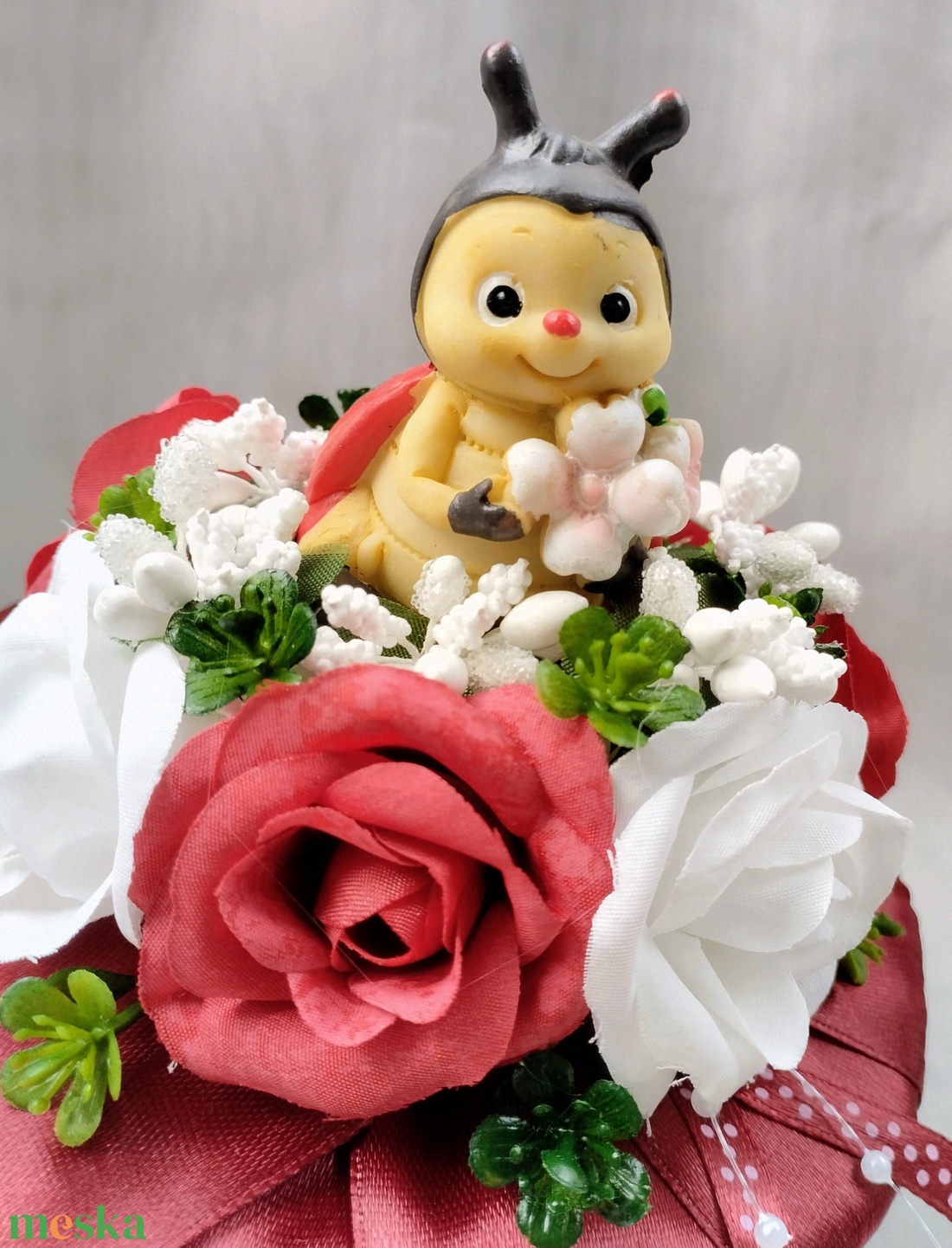 Katicás ovis ballagási csokor  - otthon & életmód - virágdekoráció - virágok - virágcsokor - Meska.hu