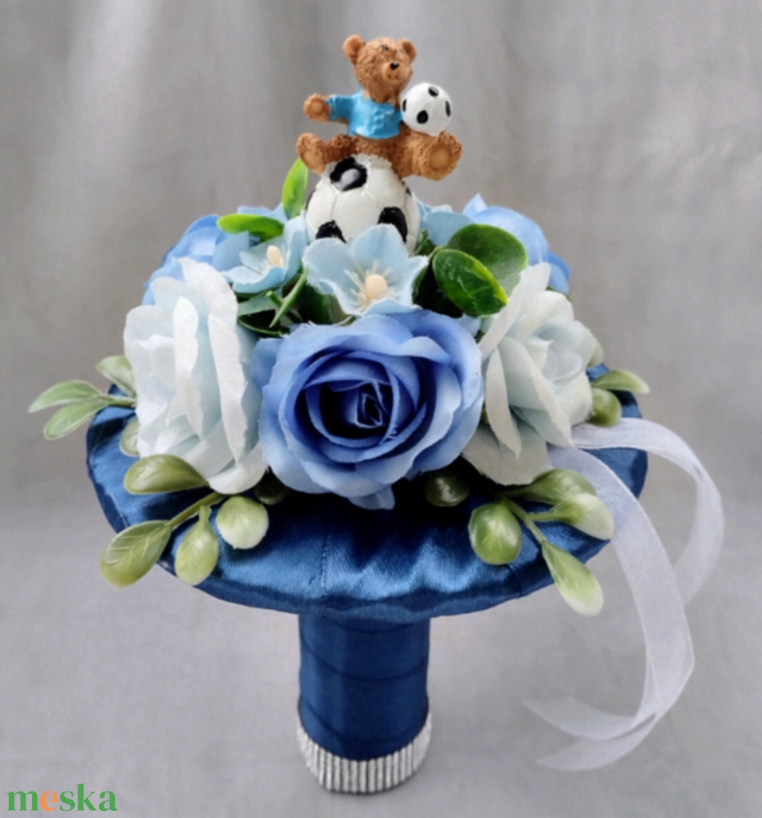 Foci macis ovis ballagási csokor  - otthon & életmód - virágdekoráció - virágok - virágcsokor - Meska.hu