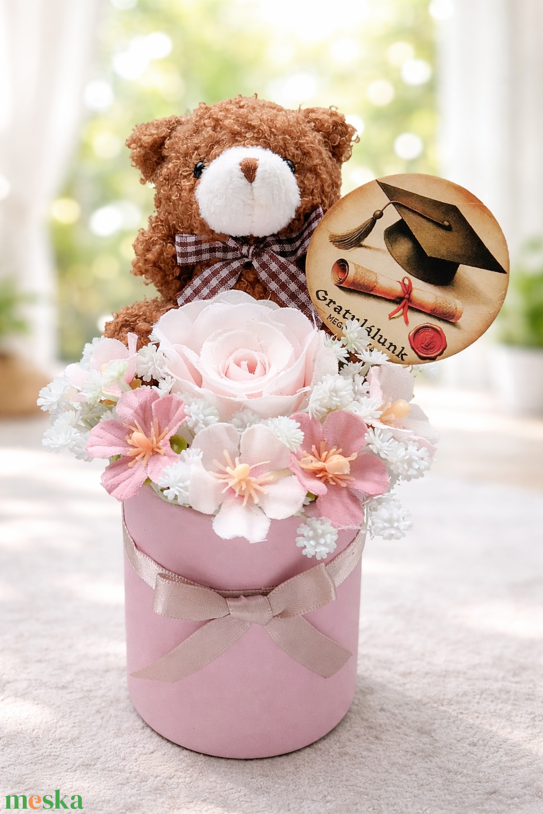 Macis kicsi virágbox  - otthon & életmód - virágdekoráció - virágok - virágbox - Meska.hu