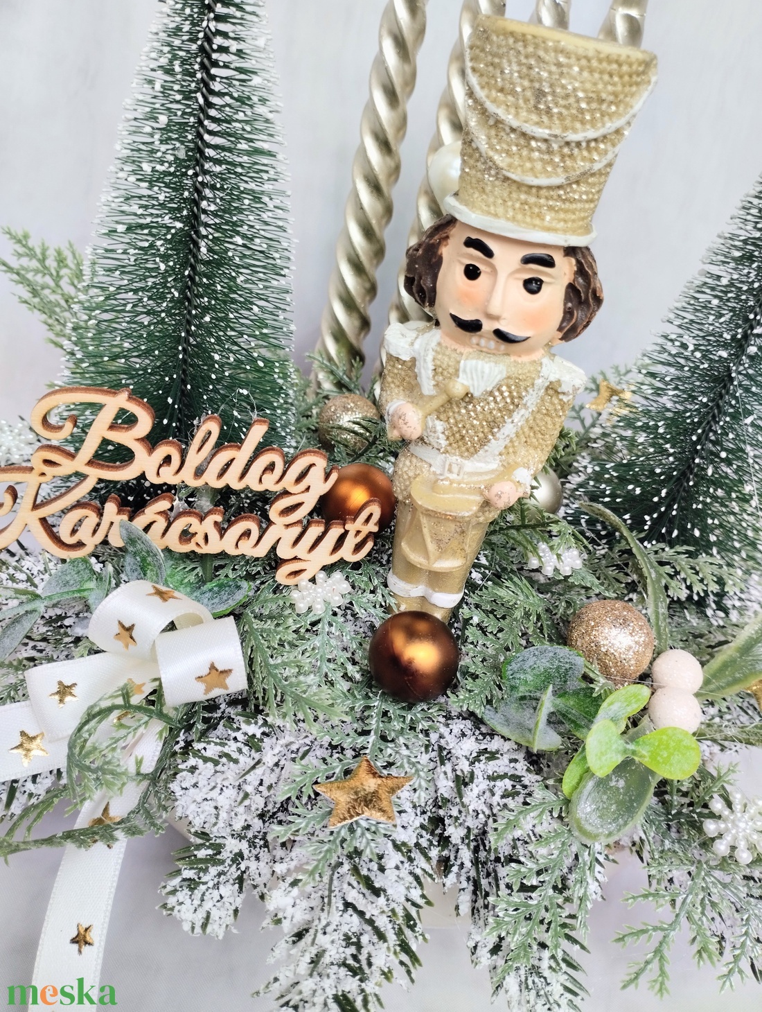 Diótörős adventi asztaldísz - karácsony - adventi díszek - adventi asztaldísz - Meska.hu