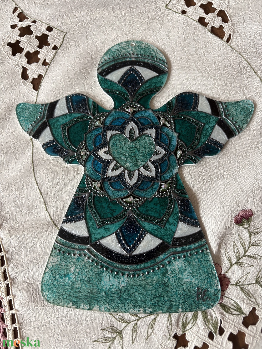 Varázslatos angyal mandala - otthon & életmód - dekoráció - dísztárgy - Meska.hu