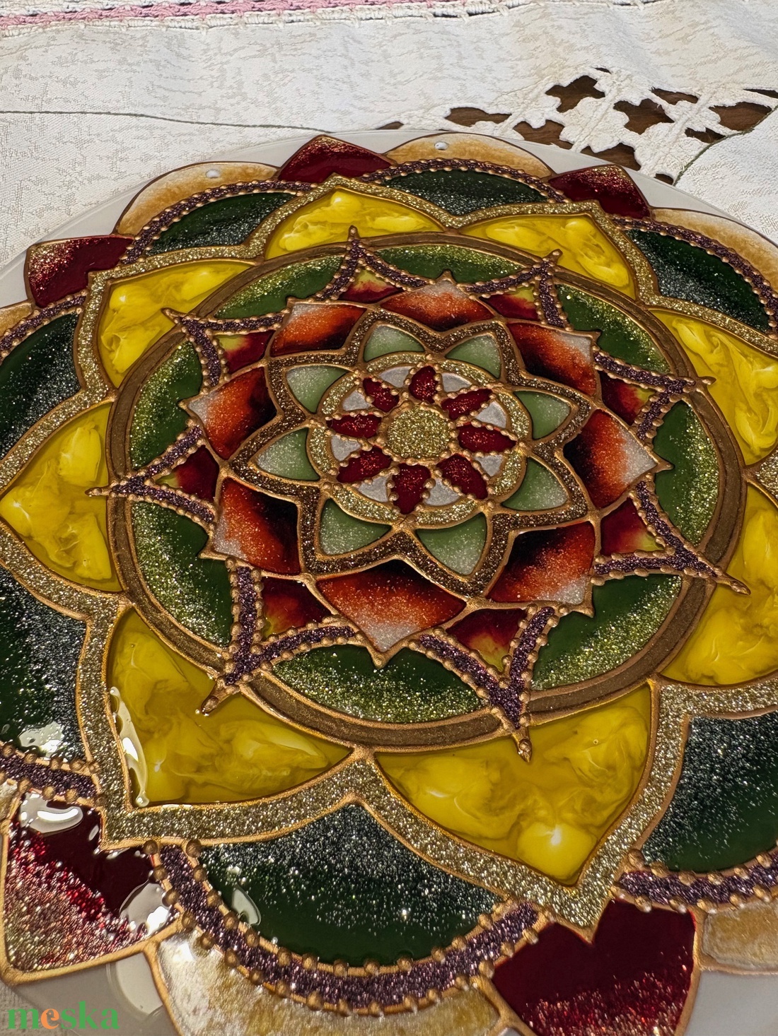 Aranyló egyensúly mandala - otthon & életmód - dekoráció - spiritualitás - mandala - Meska.hu
