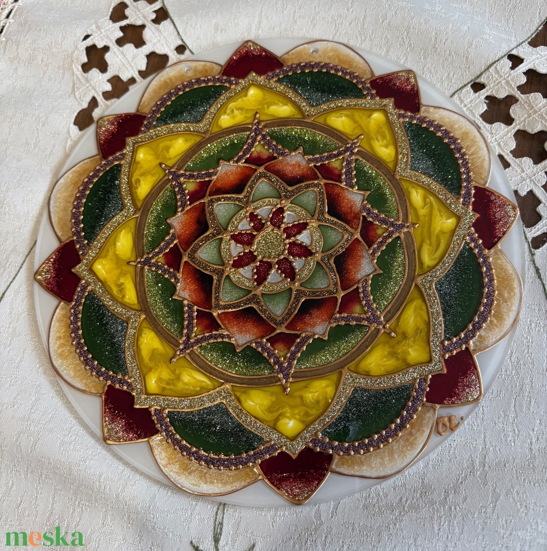 Aranyló egyensúly mandala - otthon & életmód - dekoráció - spiritualitás - mandala - Meska.hu