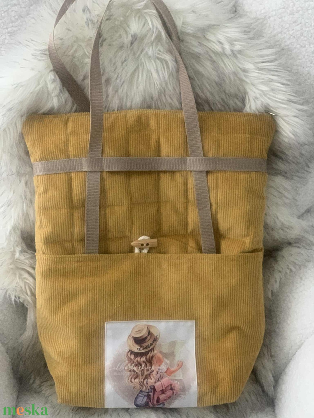 Egyedi kézműves táska - táska & tok - hátizsák - hátizsák - Meska.hu