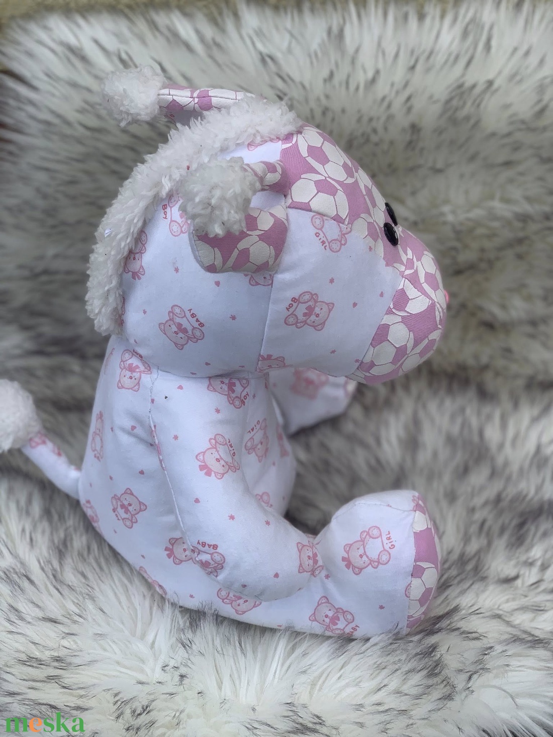 Plüssfigura - játék & sport - plüssállat & játékfigura - zsiráf - Meska.hu