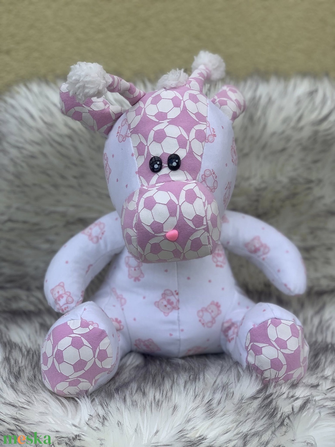 Plüssfigura - játék & sport - plüssállat & játékfigura - zsiráf - Meska.hu