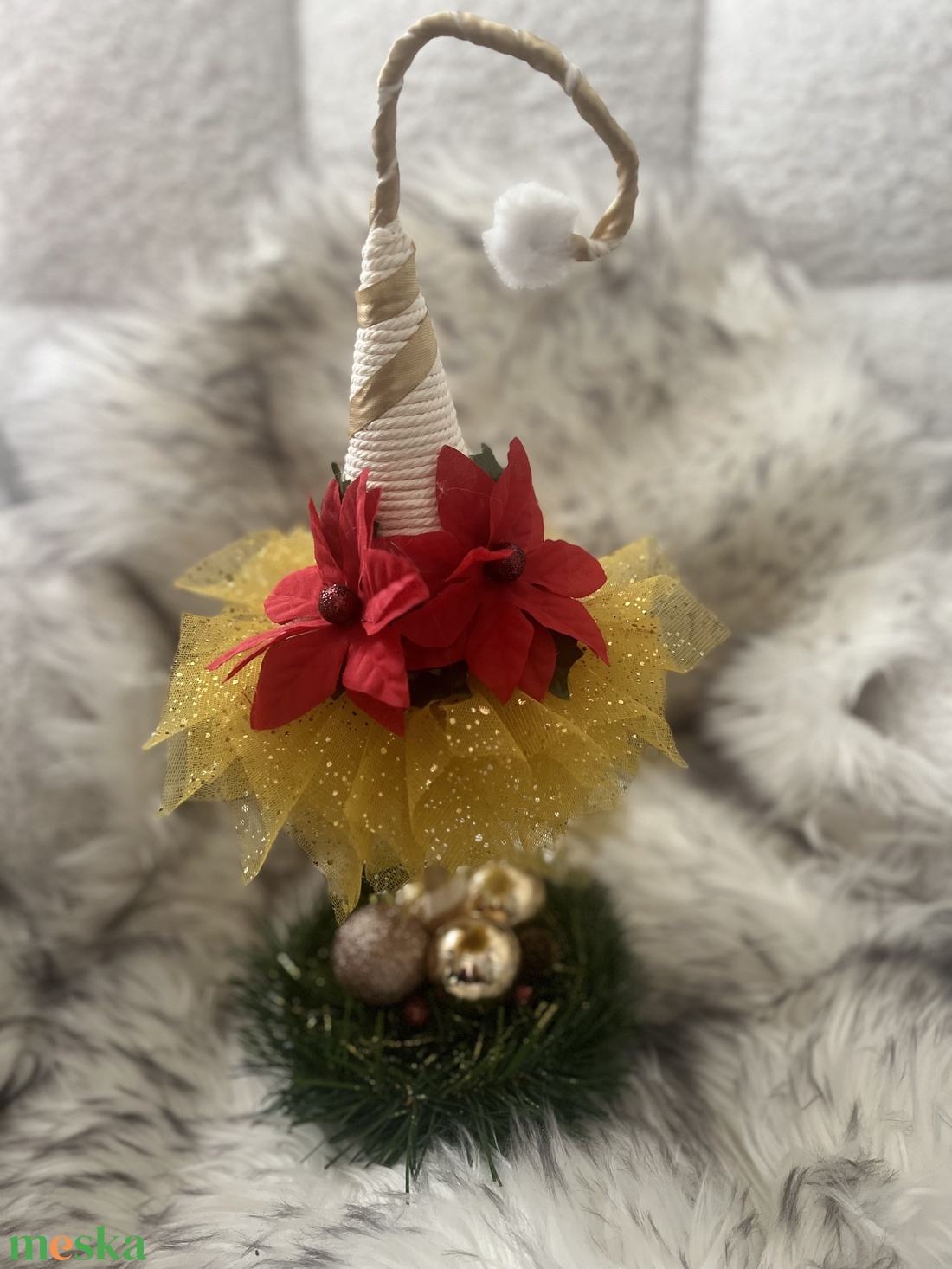 Karácsonyi dísz - karácsony - karácsonyi lakásdekoráció - ünnepi asztaldekoráció - Meska.hu