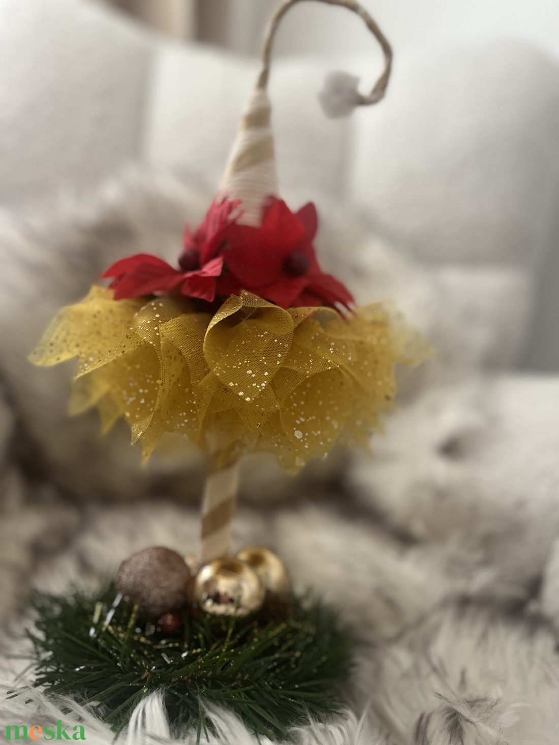 Karácsonyi dísz - karácsony - karácsonyi lakásdekoráció - ünnepi asztaldekoráció - Meska.hu