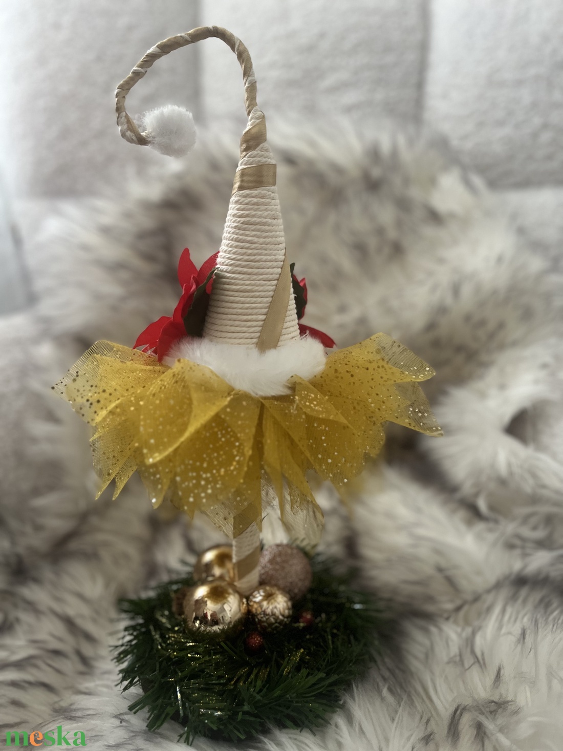 Karácsonyi dísz - karácsony - karácsonyi lakásdekoráció - ünnepi asztaldekoráció - Meska.hu