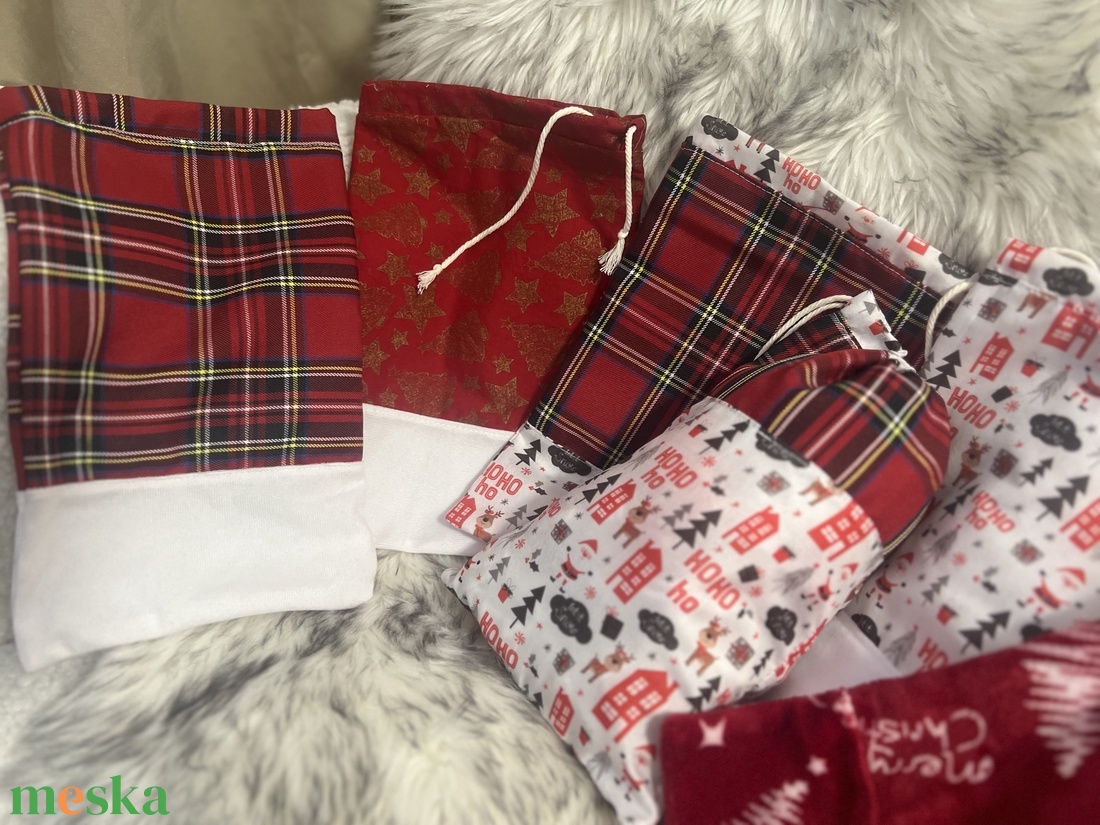 Mikulás zsák - karácsony - mikulás - mikulás zsák - Meska.hu