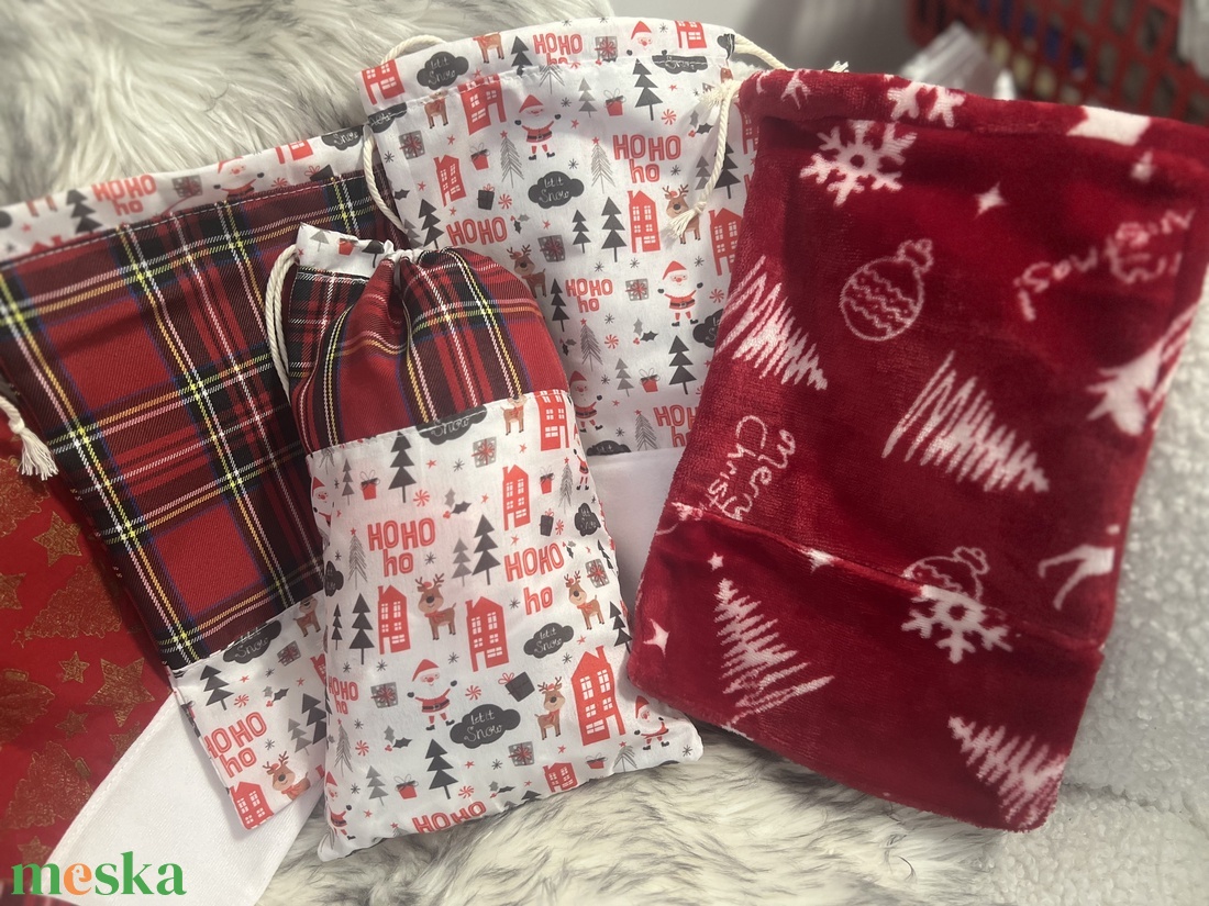 Mikulás zsák - karácsony - mikulás - mikulás zsák - Meska.hu