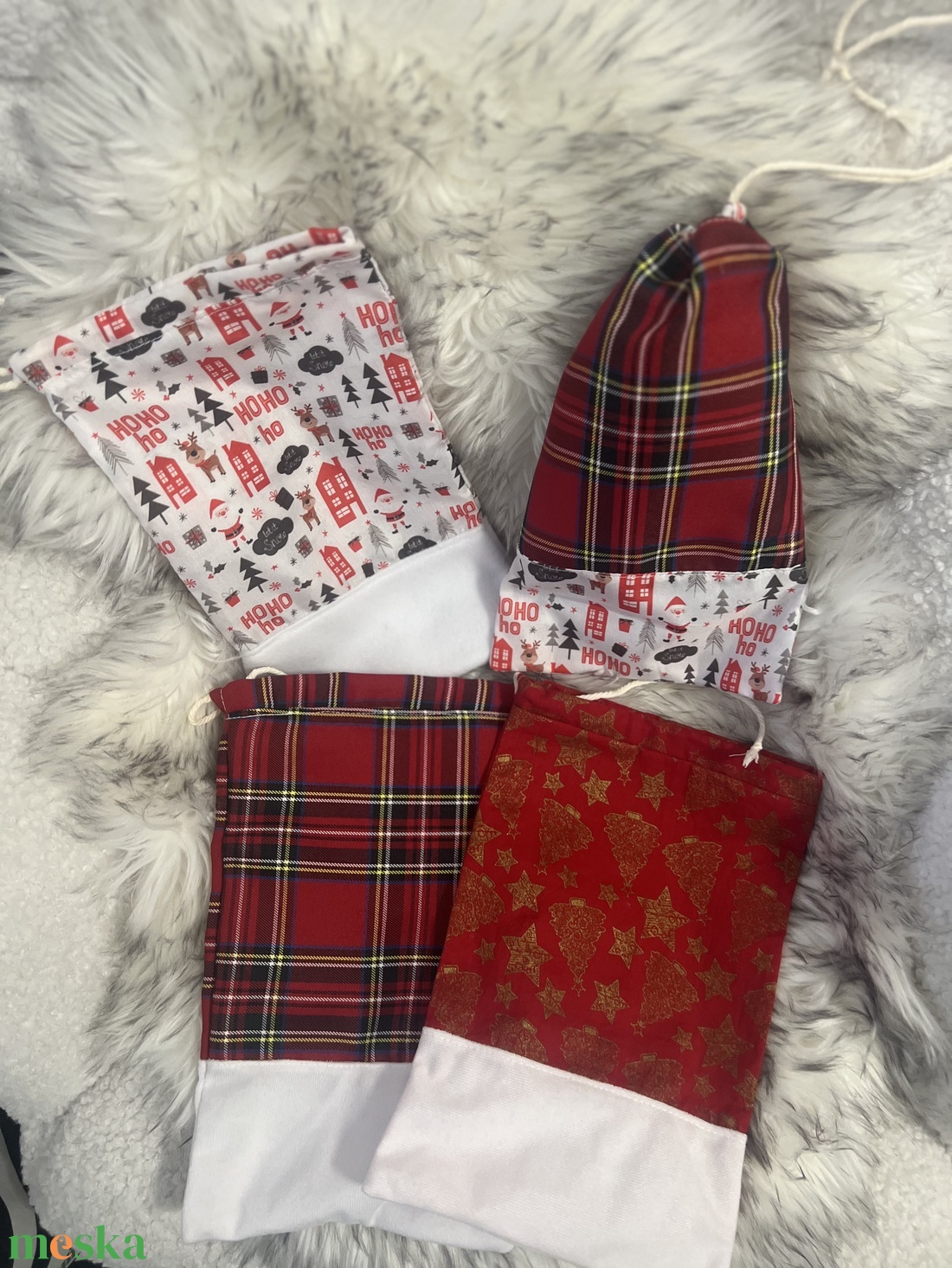 Mikulás zsák - karácsony - mikulás - mikulás zsák - Meska.hu