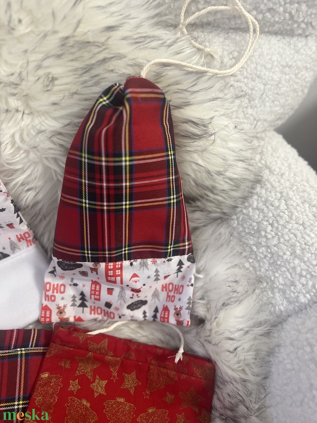 Mikulás zsák - karácsony - mikulás - mikulás zsák - Meska.hu