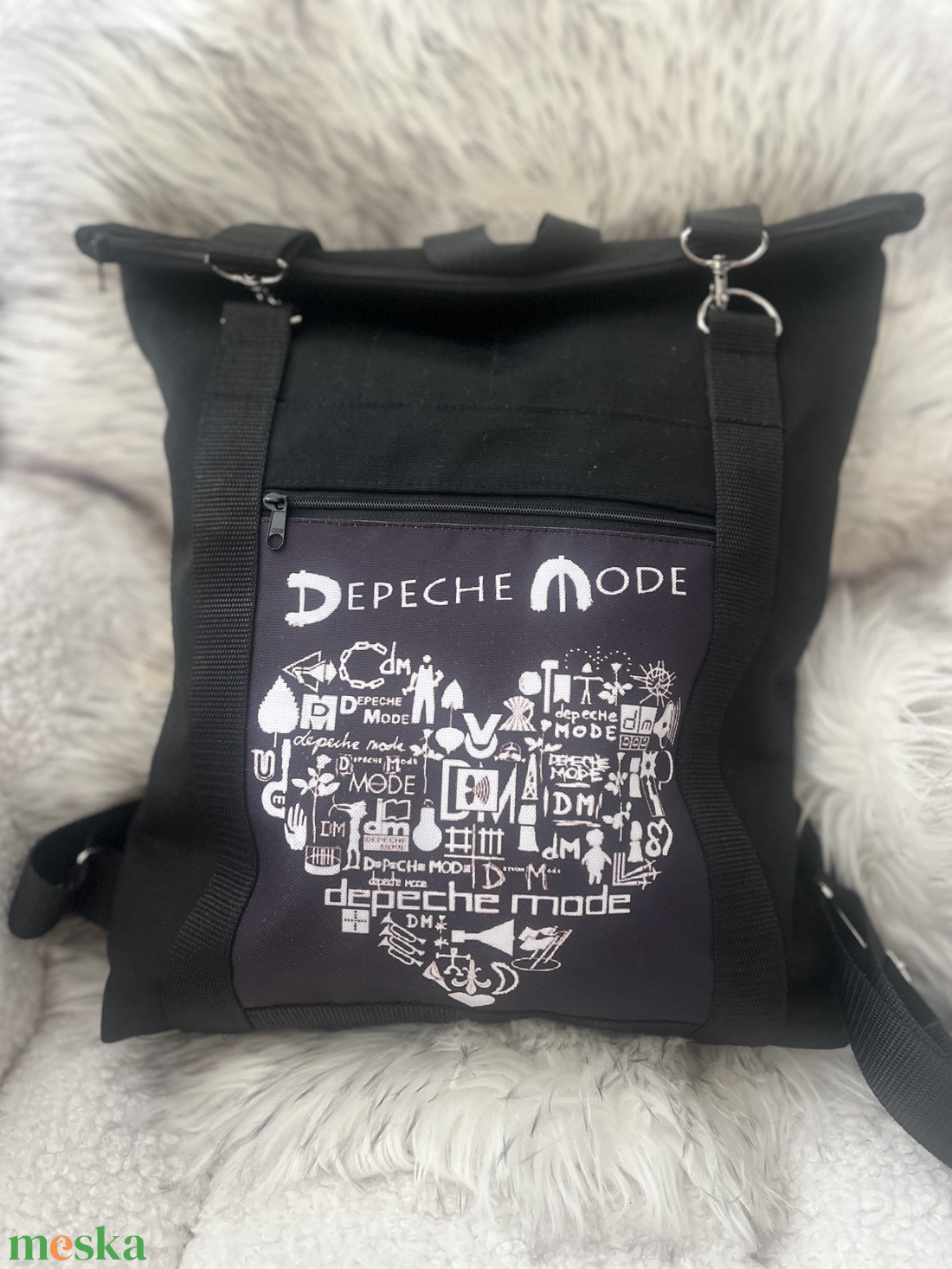 Roll-top hátizsák - táska & tok - hátizsák - roll top hátizsák - Meska.hu