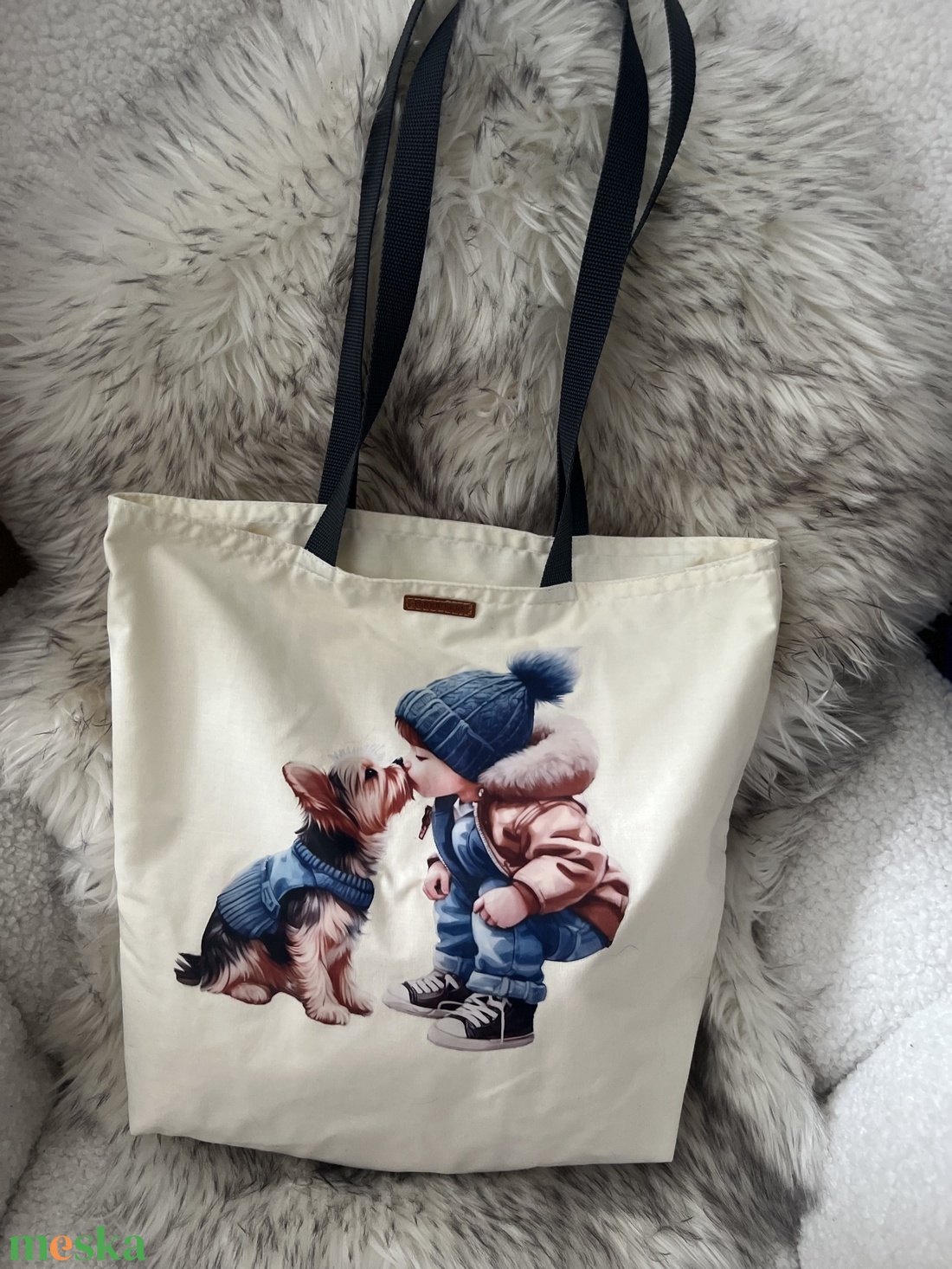 Kutyás szatyrok - táska & tok - bevásárlás & shopper táska - shopper, textiltáska, szatyor - Meska.hu