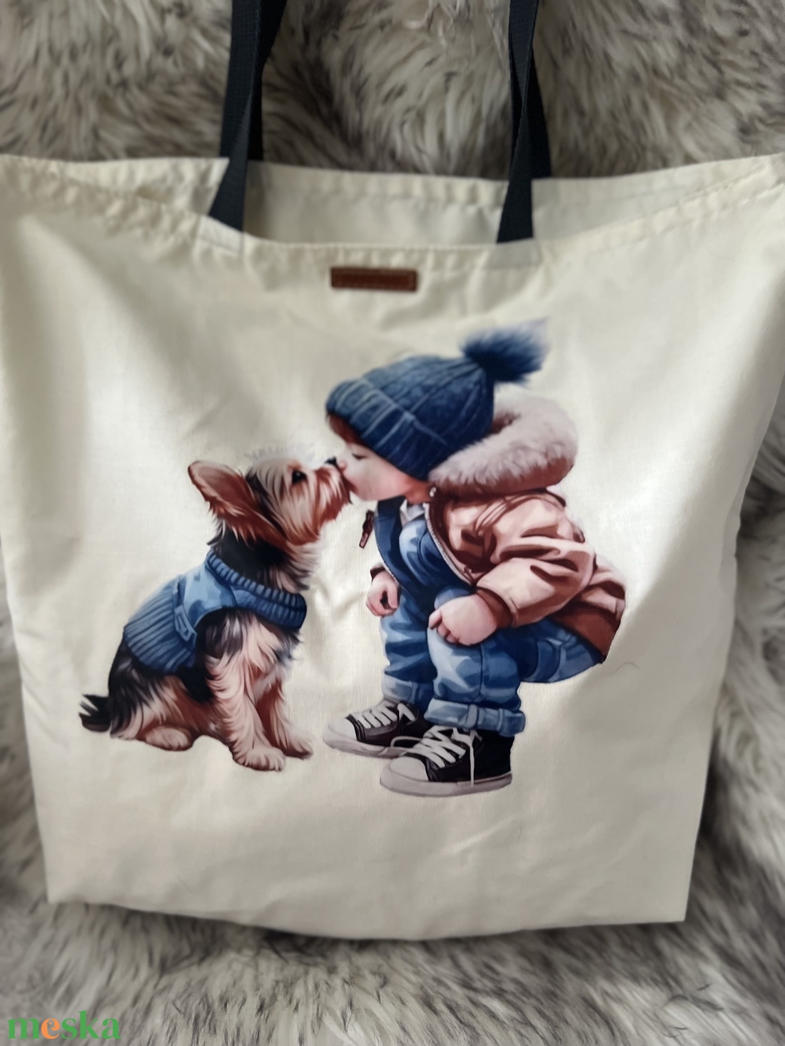 Kutyás szatyrok - táska & tok - bevásárlás & shopper táska - shopper, textiltáska, szatyor - Meska.hu
