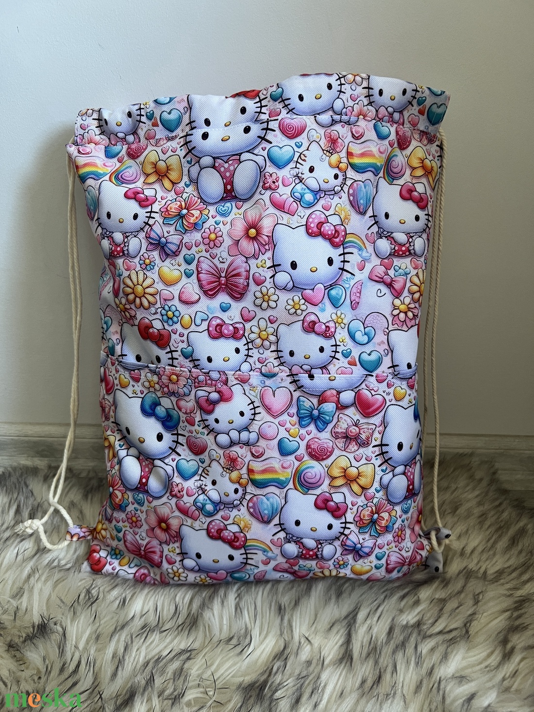 Hello Kitty tornazsák - táska & tok - hátizsák - tornazsák, gymbag - Meska.hu