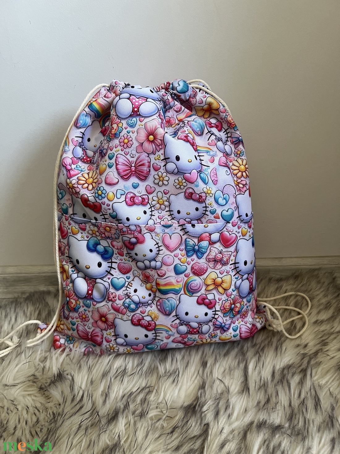 Hello Kitty tornazsák - táska & tok - hátizsák - tornazsák, gymbag - Meska.hu