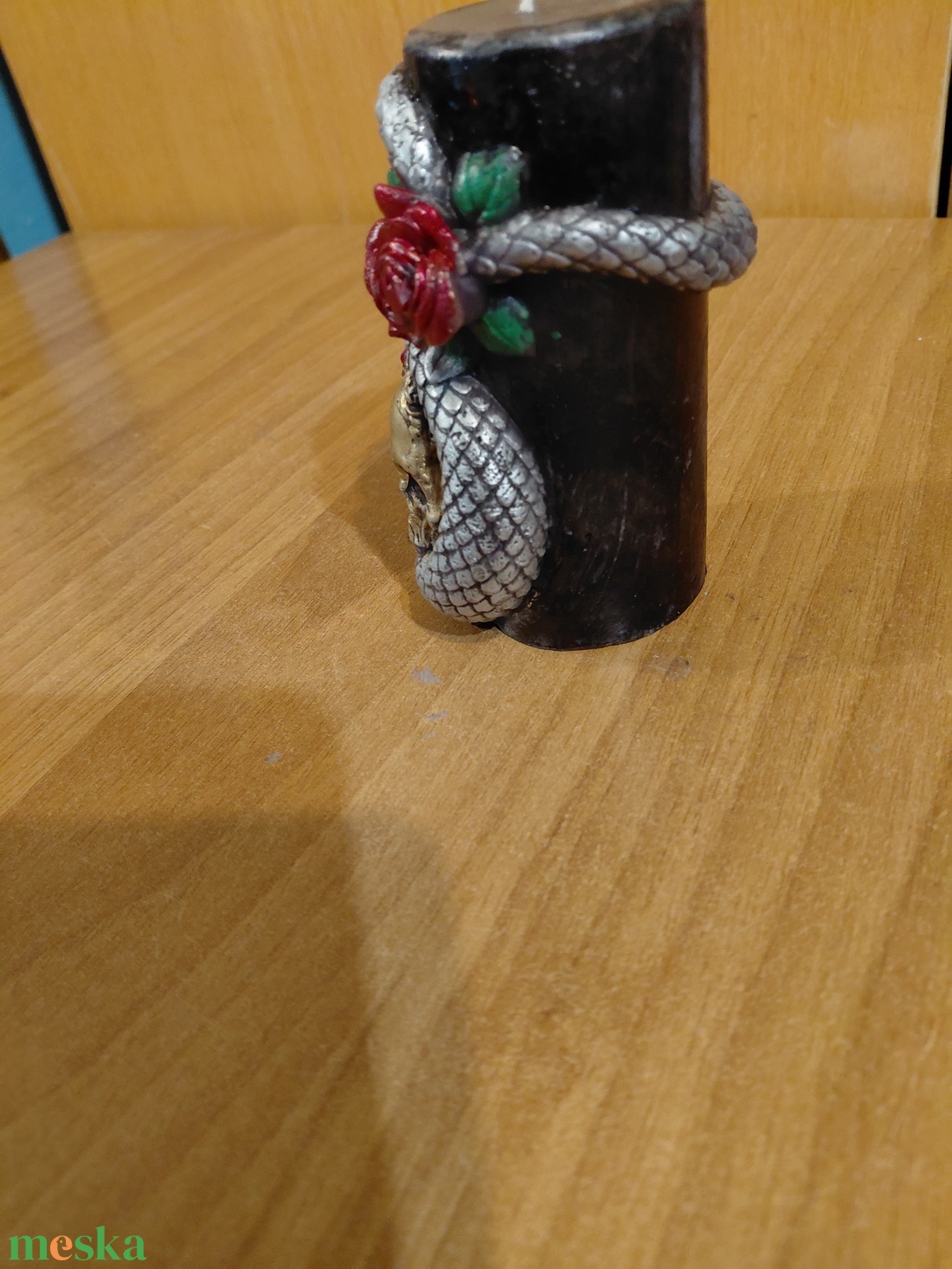 Kigyós gyertya - otthon & életmód - gyertya, illat, aroma - mécses és mécsestartó - Meska.hu