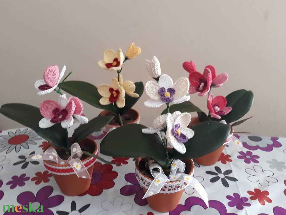 Horgolt orchidea - esküvő - emlék & ajándék - köszönőajándék - Meska.hu Horgolt orchidea - esküvő - emlék & ajándék - köszönőajándék - Meska.hu