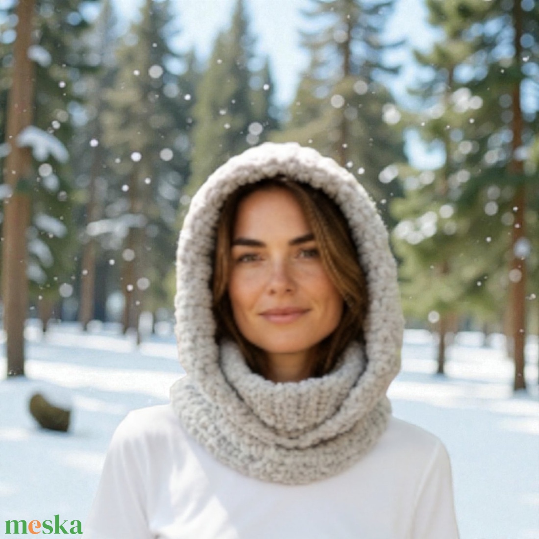 Horgolt balaklava (kapucni-garbó) - ruha & divat - sál, sapka, kendő - sapka & sál szett - Meska.hu