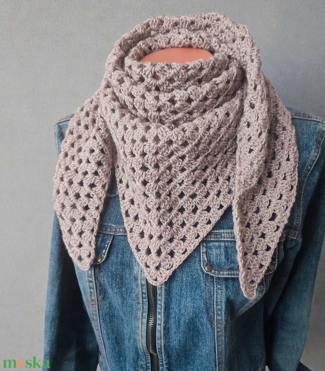 Puha horgolt kendő - ruha & divat - sál, sapka, kendő - kendő - Meska.hu