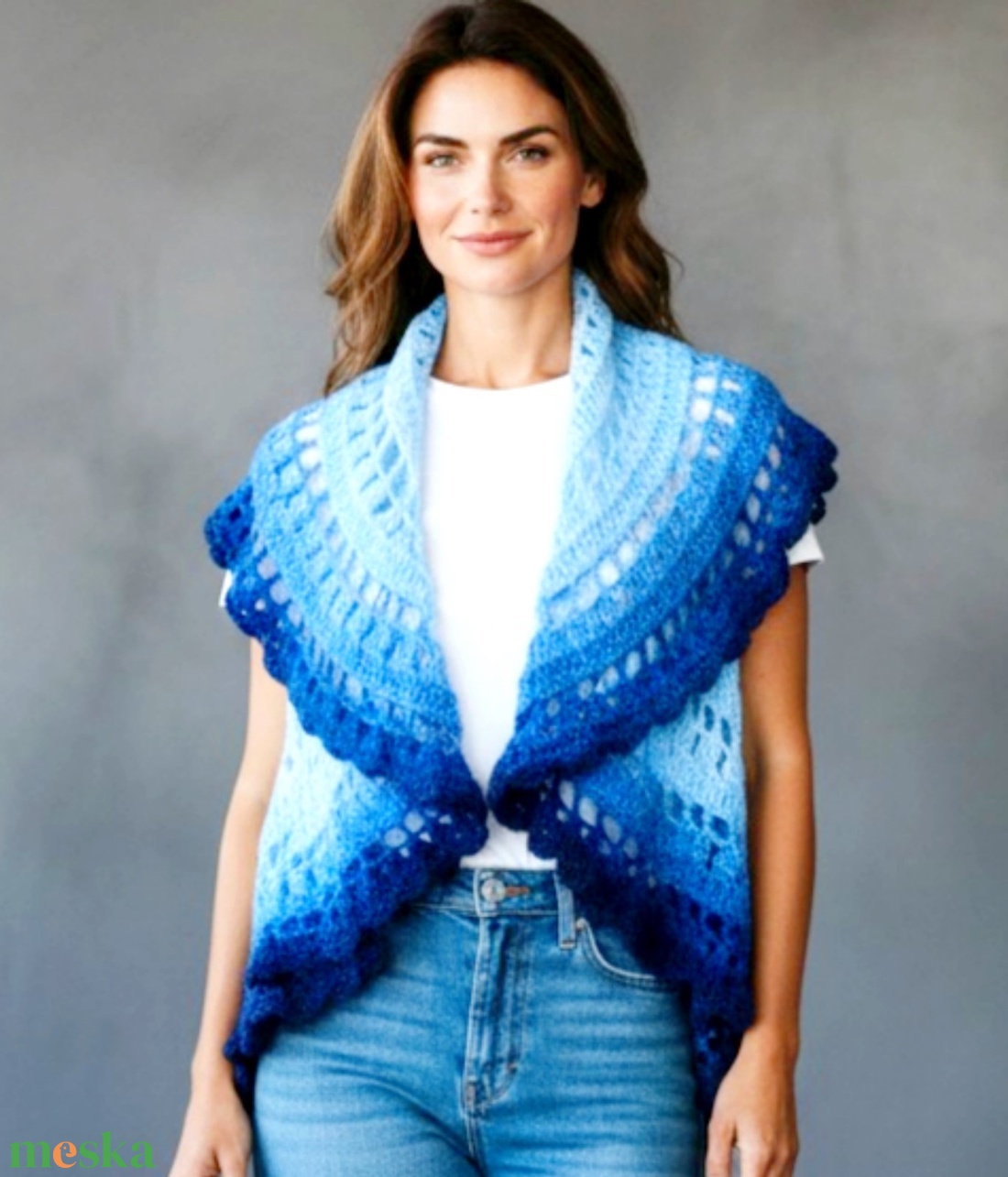 EDO � Harmony Mandala horgolt körmellény - ruha & divat - női ruha - mellény - Meska.hu