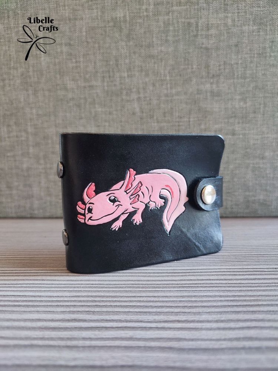 Axolotlos igazolványtartó - táska & tok - pénztárca & más tok - kártyatartó & irattartó - Meska.hu